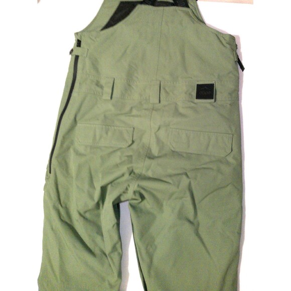 New NWT $239 Dope Snow Notorious BIB W Snowboard Pants Moss Green Small Gators - Picture 12 of 16